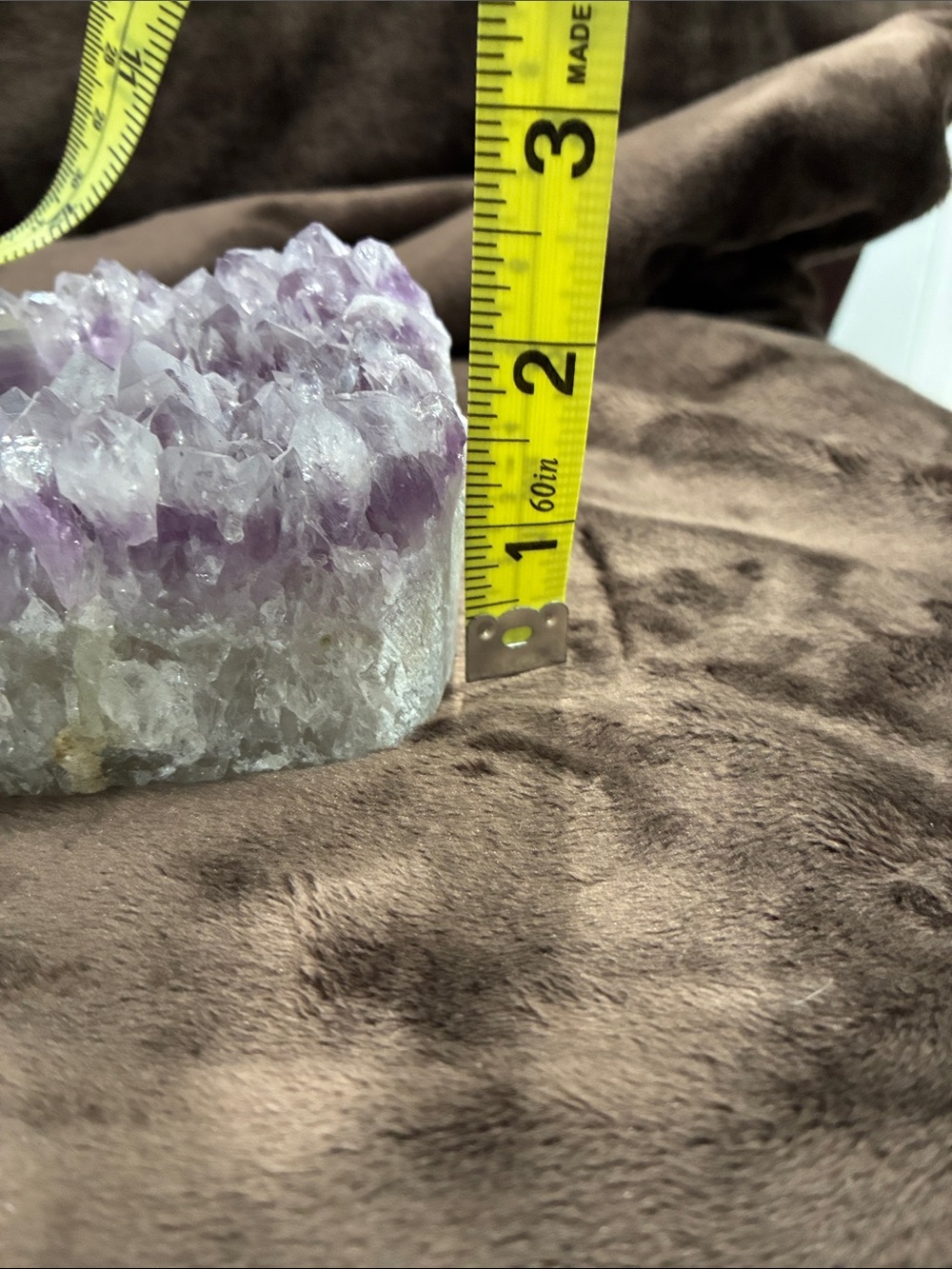 Amethyst Crystal Tealight Candle Holder - Purple Gem Accent - Picture 12 of 13